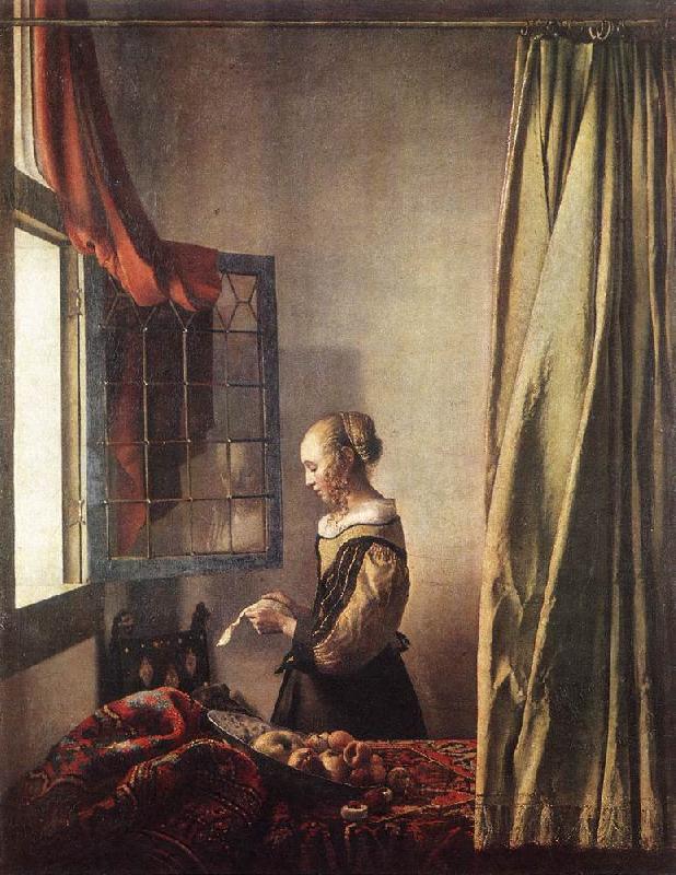 Jan Vermeer Girl Reading a Letter at an Open Window oil painting picture